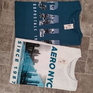 5 Areopostale Mens Tee Shirts  Size MEDIUM